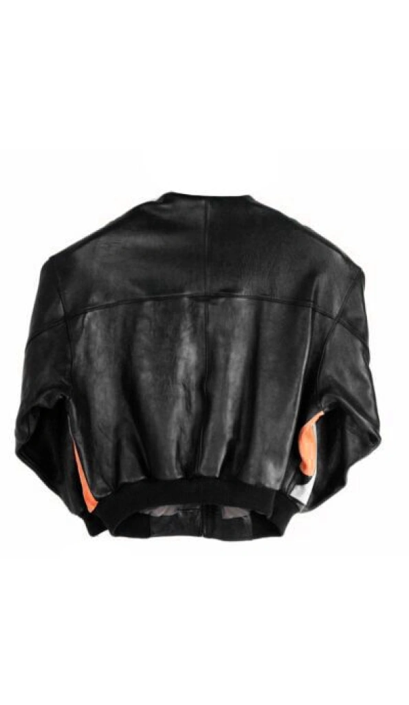 Pelle Pelle Orange Black Leather Jacket | Men & Women