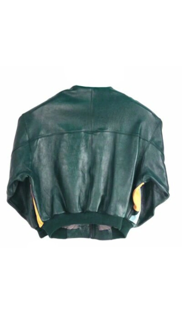 Pelle Pelle Men And Women Leather Jacket | Yellow & Green