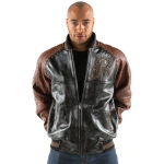 Pelle Pelle Studded Varsity Leather Jacket