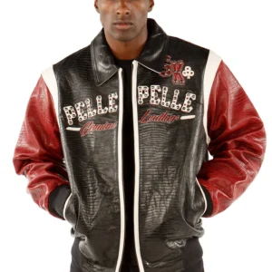 Pelle Pelle Men Street Kings Leather Jacket | Maroon Jacket