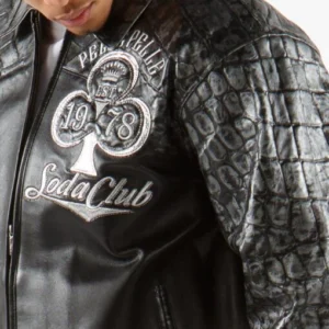 Pelle Pelle Men Black 1978 Soda Club Jacket | Leather Jacket view 3
