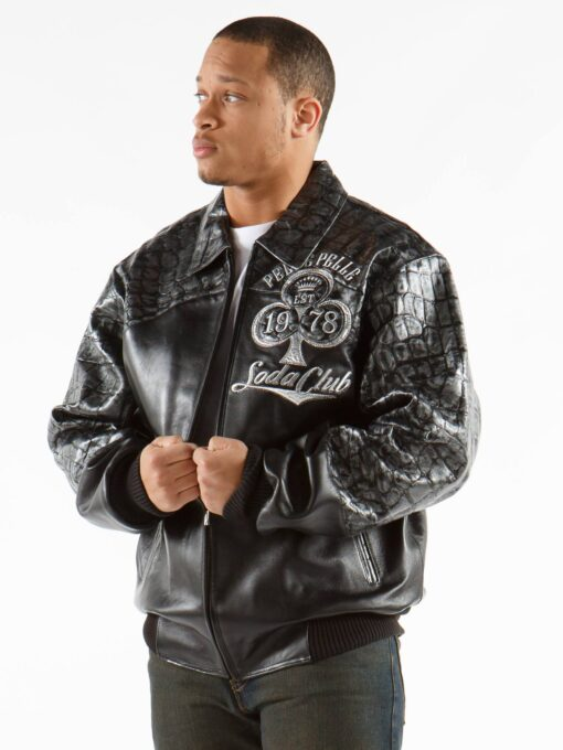 Pelle Pelle Men Black 1978 Soda Club Jacket | Leather Jacket