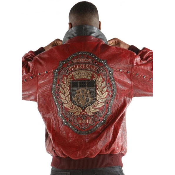 Pelle Pelle Red Emblem MB Leather Jacket