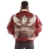 Pelle Pelle Maroon MB Leather Jacket