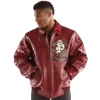 Pelle Pelle Maroon MB Leather Jacket