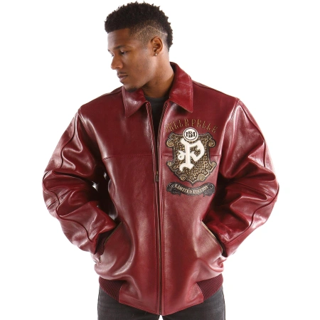 Pelle Pelle Maroon MB Leather Jacket