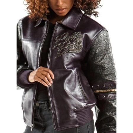 Pelle Pelle Women Purple MB Leather Jacket