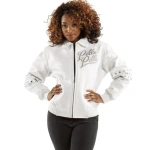 Pelle Pelle Women White MB Leather Jacket