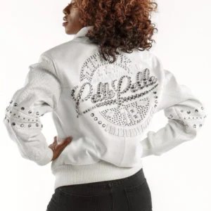 Pelle Pelle Women White MB Leather Jacket | The Original view 4