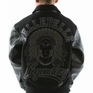 Pelle Pelle Kids Legendary Black Jacket | Leather & Wool view 2