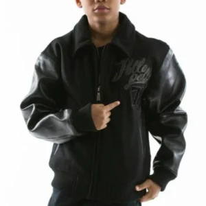 Pelle Pelle Kids Legendary Black Jacket | Leather & Wool