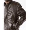 Pelle Pelle Dark Brown Men Biker Jacket