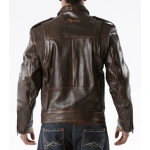 Pelle Pelle Dark Brown Men Biker Jacket