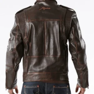 Pelle Pelle Dark Brown Men Biker Jacket | Leather Jacket