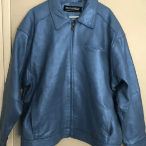 Pelle Pelle Metallic Puma MB Leather Jacket | Blue Jacket