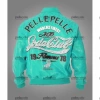 Pelle Pelle Cyan Soda Club Leather Jacket