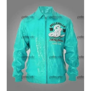 Pelle Pelle Cyan Soda Club Leather Jacket | MB Jacket