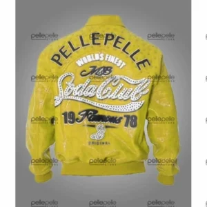 Pelle Pelle Soda Club Yellow Leather Jacket | MB Jacket view 2