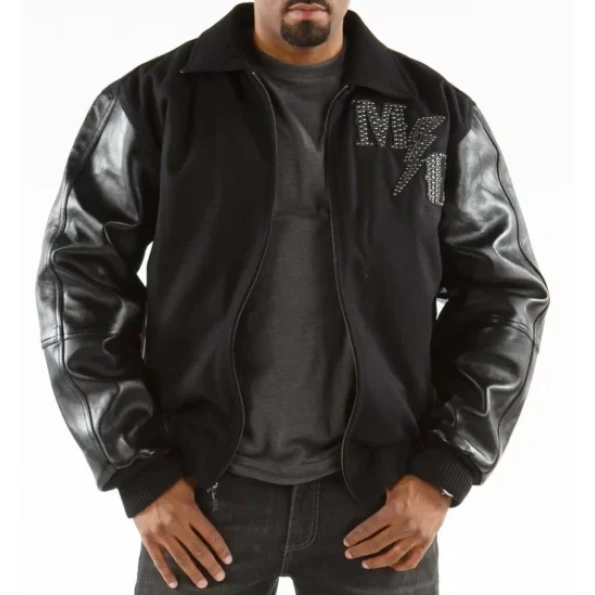 Pelle Pelle MB 1978 Wool Leather Jacket | Black Jacket view 2