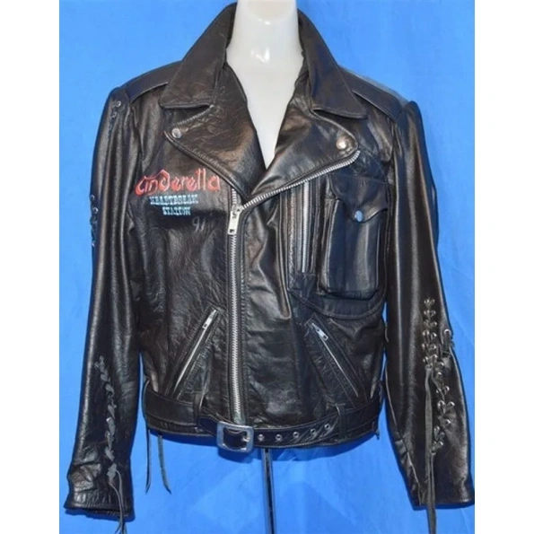Pelle Pelle Cinderella Biker Leather Jacket | Black Jacket view 2