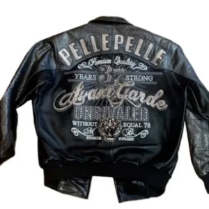 Pelle Pelle Avant Garde Black Leather Jacket | Men & Women view 2