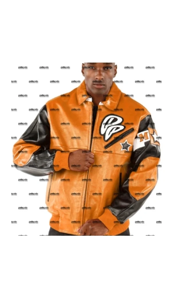 Pelle Pelle Men Orange Soda Club MB Jacket | Leather Jacket