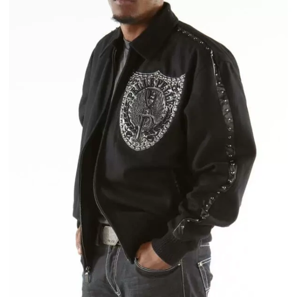 Pelle Pelle Black Band Of Brothers Men Jacket | Wool Jacket