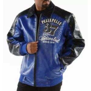 Pelle Pelle Dark Blue Avant Garde Jacket | Leather Jacket