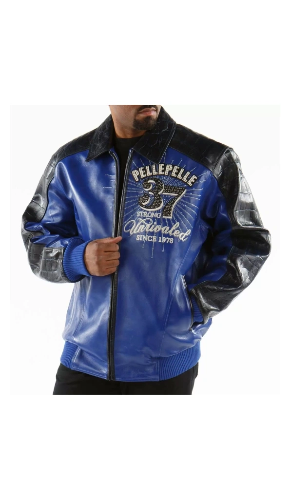 Pelle Pelle Dark Blue Avant Garde Jacket | Leather Jacket