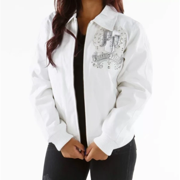 Pelle Pelle Women Live Like A Queen Jacket | White Jacket