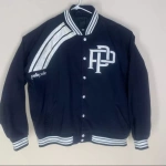 Pelle Pelle Varsity Wool Navy Blue Jacket