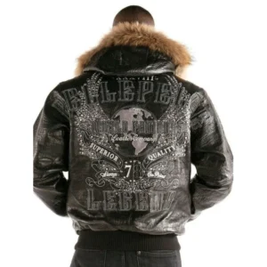 Pelle Pelle World Famous Encrusted Jacket | Fur Hood Jacket