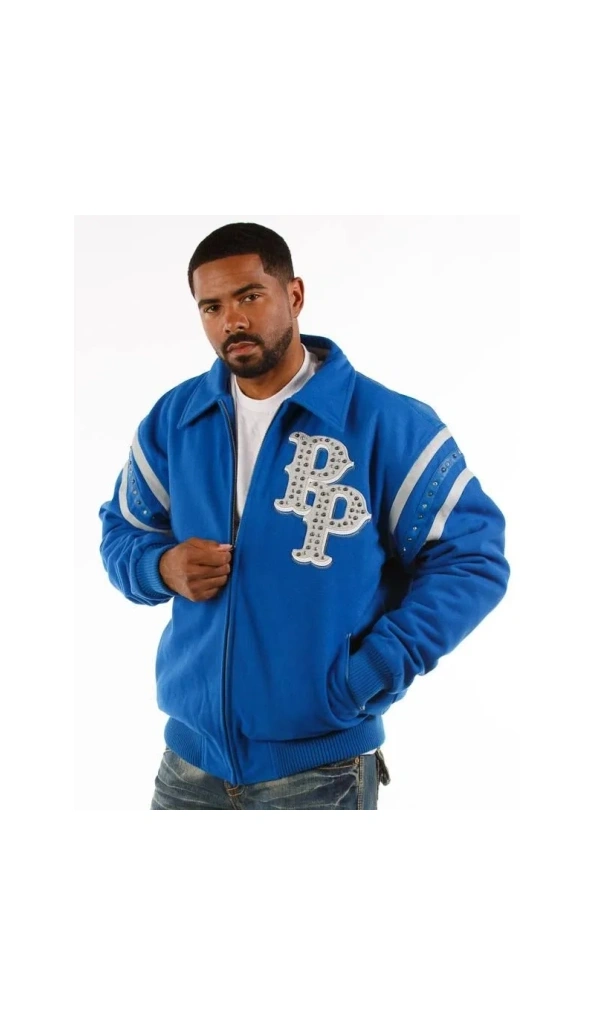 Pelle Pelle Men Blue Detroit Wool Jacket | MB Jacket