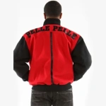 Pelle Pelle Red And Black Wool Jacket