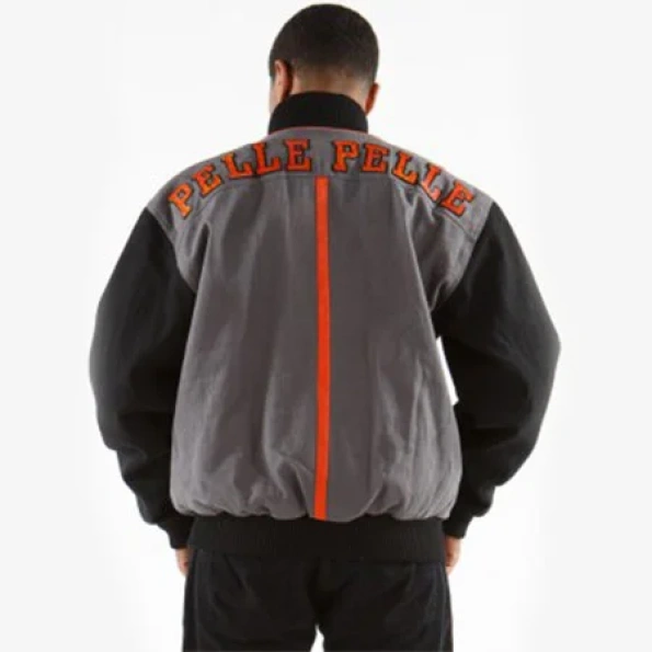 Pelle Pelle Grey And Black Wool Jacket | Men Jacket