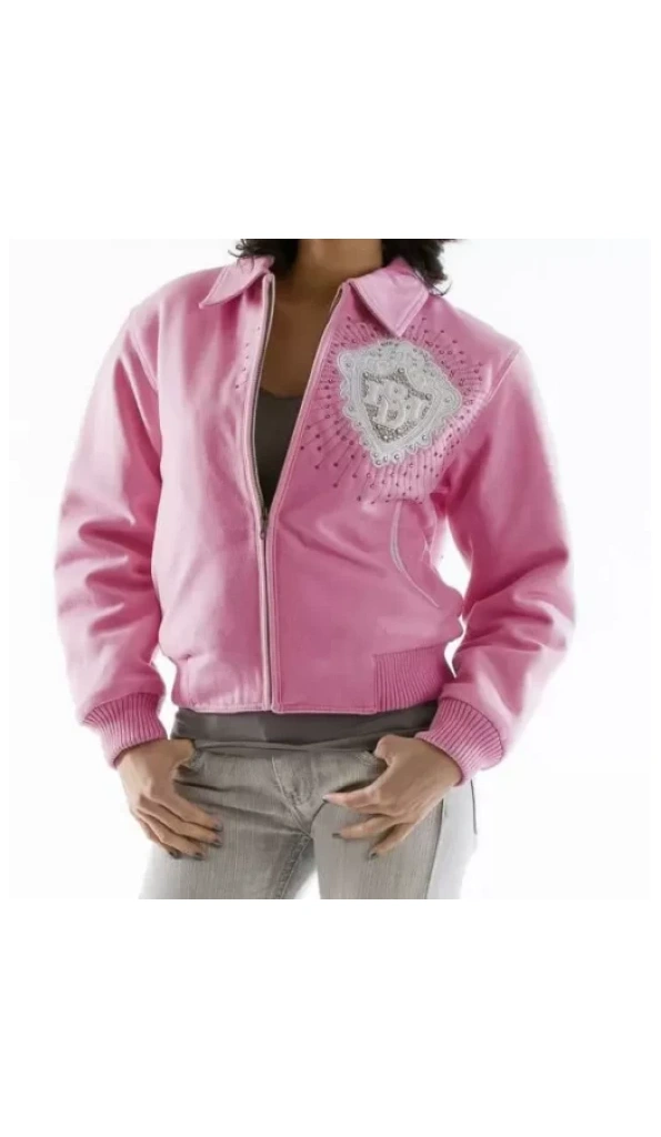 Pelle Pelle Women Diamond MB Wool Jacket | Pink Jacket