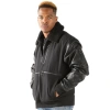 Pelle Pelle Men Fur Collar Black Jacket