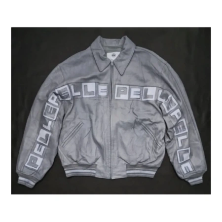 Pelle Pelle Grey MB Hiphop Leather Jacket