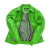 Pelle Pelle Green Puff Plush Leather Jacket