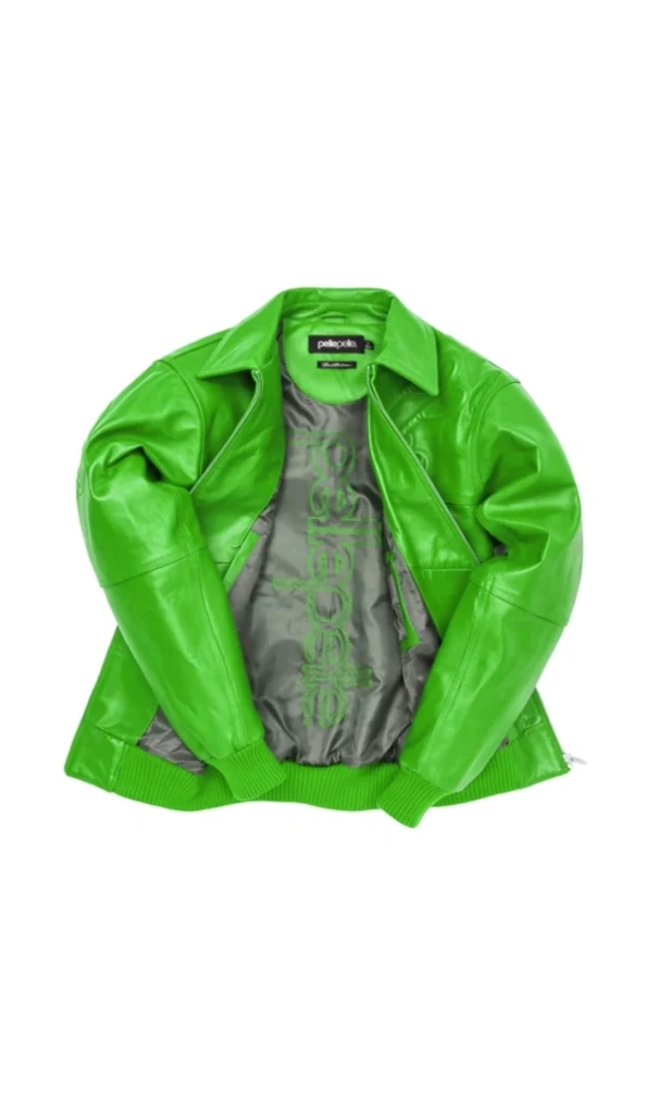 Pelle Pelle Green Puff Plush Leather Jacket | Men & Women