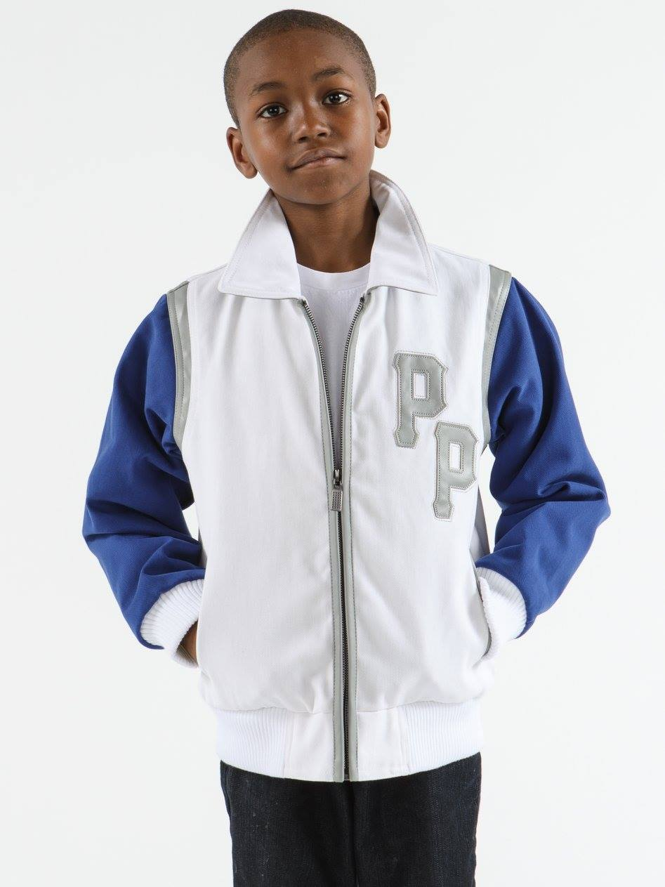 Pelle Pelle Kids MB Street Kings Wool Jacket | White Jacket