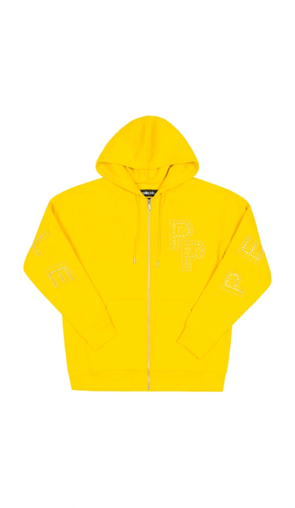 Pelle Pelle Yellow Wool Stone Hoodie | Men & Women