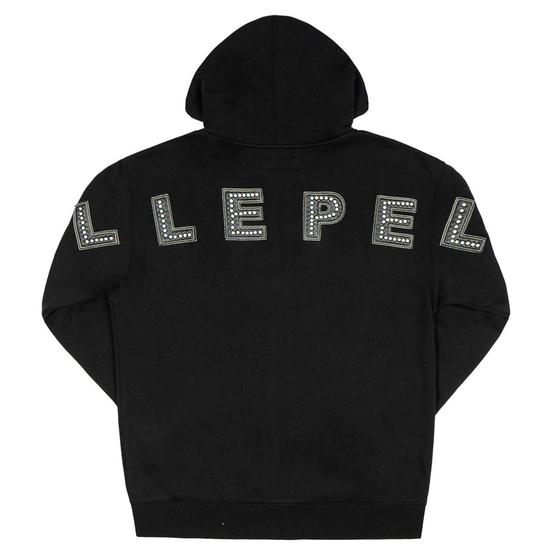 Pelle Pelle Black Wool Stone Hoodie | Men & Women view 2
