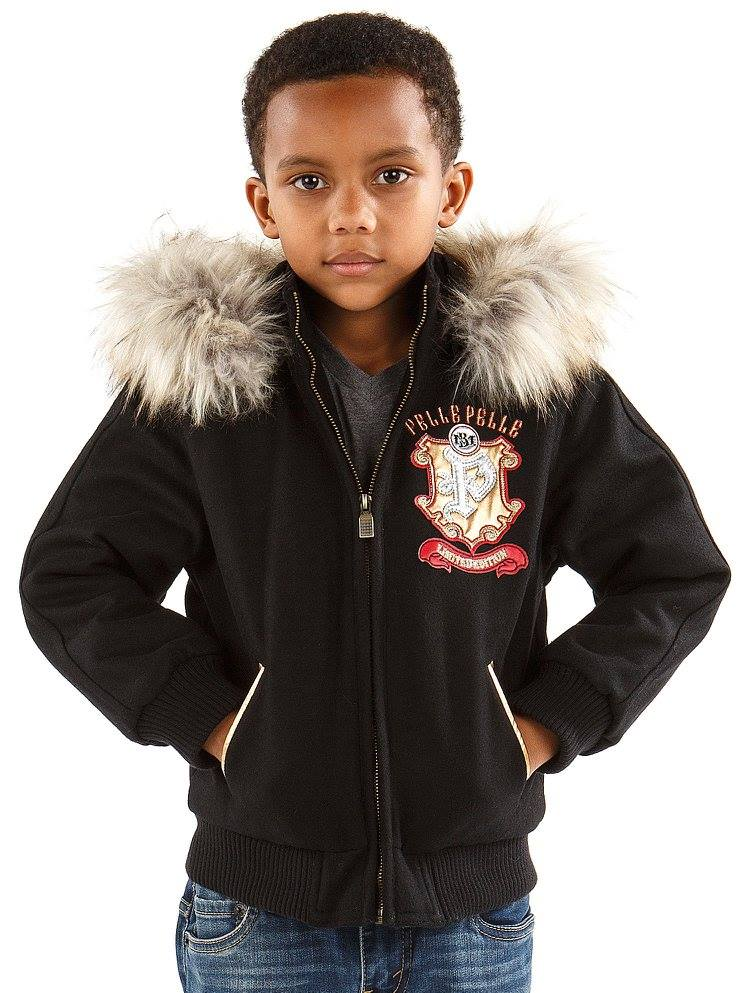 Pelle Pelle Black Legend Series Kids Jacket | Wool Jacket