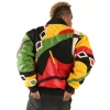 Pelle Pelle Multicolor Abstract Leather Jacket