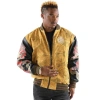 Pelle Pelle Men Yellow Dragon Varsity Jacket