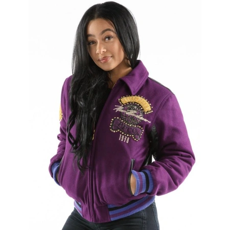 Pelle Pelle Women World Tour Purple Jacket