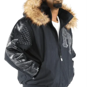 Pelle Pelle Men Airbourne Fur Hood Jacket | Leather & Wool view 1