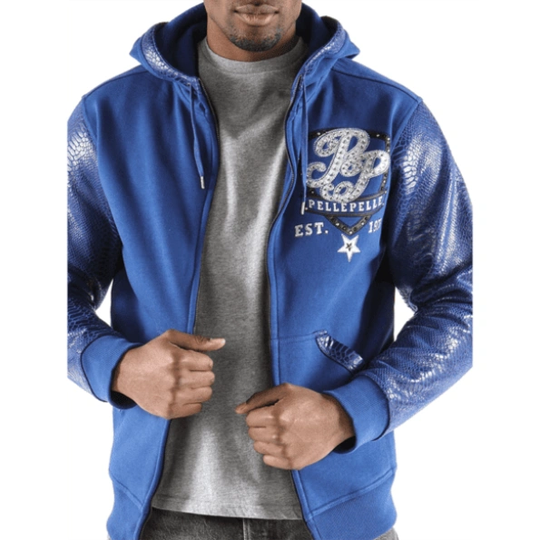 Pelle Pelle King Of Thrones Blue Hood Jacket