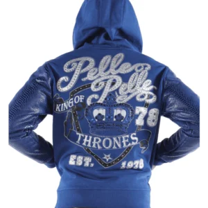 Pelle Pelle King Of Thrones Blue Hood Jacket | Men Jacket